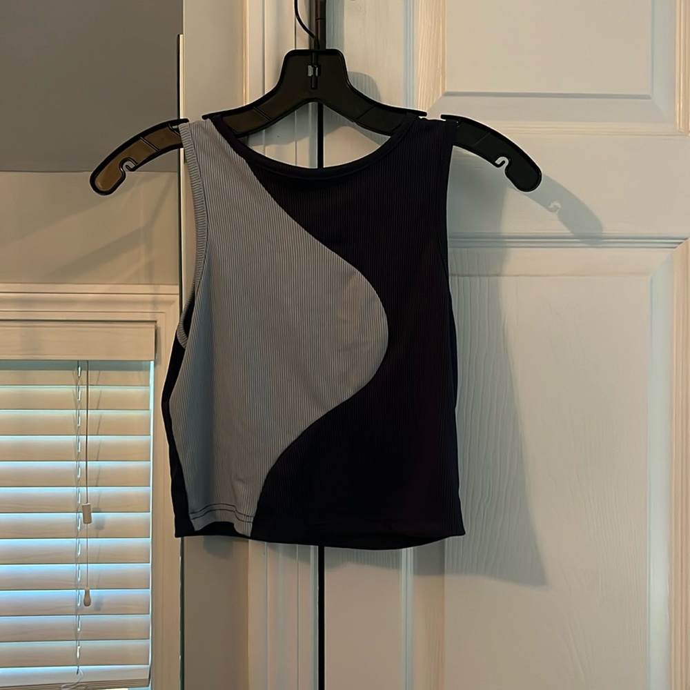 Light and dark blue tank top